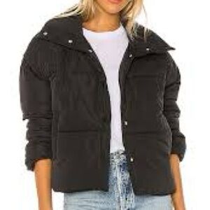 Free People Weekender Puffer Jacket Black